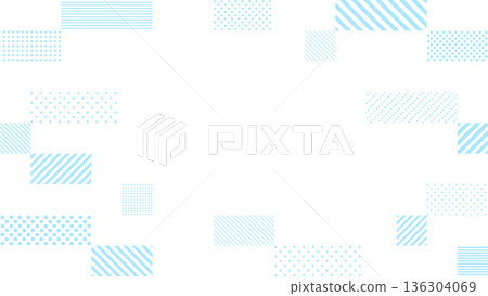 Light blue digital dot and stripe pattern square decorative frame Light blue digital dot and stripe pattern square decorative frame 136304069