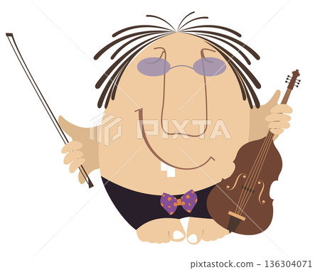 violinist, violin, vector 136304071