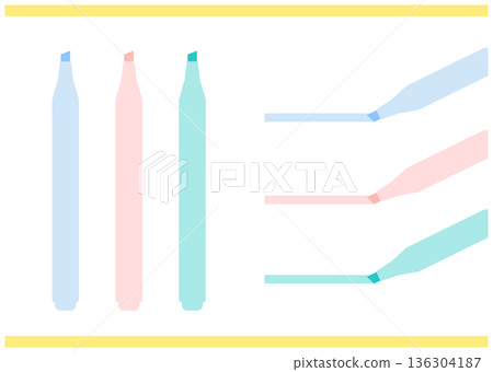馬克筆插圖套裝 136304187