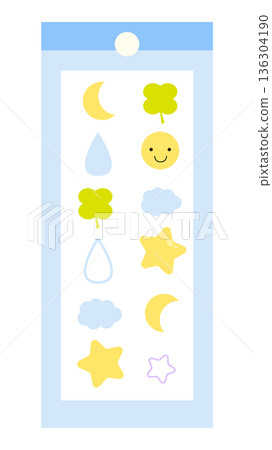 Cute sticker illustration Cute sticker illustration 136304190