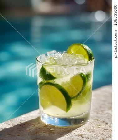 caipirinha summer drink close up outdoor light caipirinha summer drink close up outdoor light 136305900