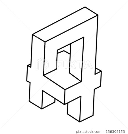 Optical illusion shapes, unreal geometric object vector. Impossible figure. Optical illusion shapes, unreal geometric object vector. Impossible figure. 136306153
