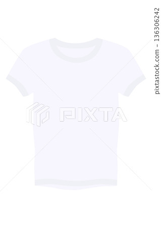 Simple T-shirt illustration material vector Simple T-shirt illustration material vector 136306242