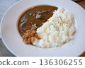 Curry and rice  136306255