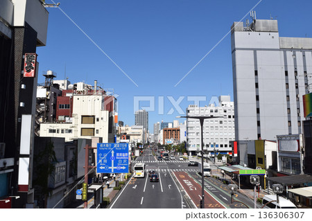 宇都宮站西口街景(主街) 宇都宮站西口街景(主街) 136306307