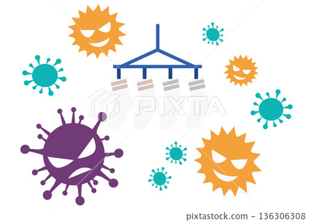 襪子沾染花粉和過敏原的示意圖 | 雪松花粉季及洗衣帶來的環境風險 136306308