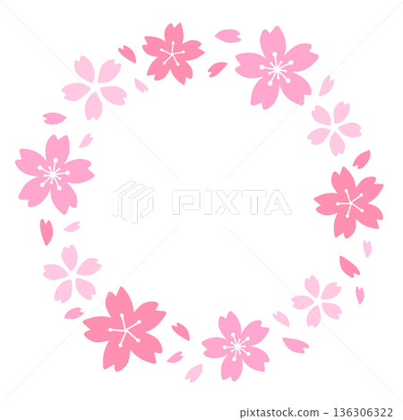 簡易櫻花花環 136306322