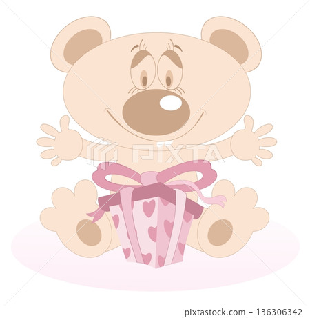 teddy bear, bear, vector 136306342