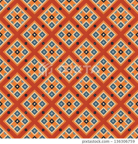 ethnic seamless pattern with aztec ornament. vector illustration. ethnic seamless pattern with aztec ornament. vector illustration. 136306759
