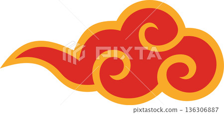Chinese Traditional Cloud Clipart 136306887