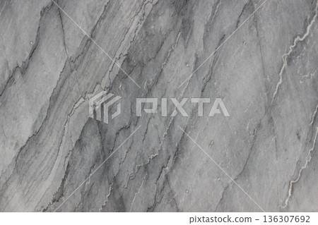 Grigio Billiemi marble texture with artistic flowing diagonal dark grey and white line patterns. Grigio Billiemi marble texture with artistic flowing diagonal dark grey and white line patterns. 136307692