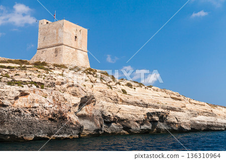 Coastal landscape photography featuring Mgarr ix-Xini Tower, Malta Coastal landscape photography featuring Mgarr ix-Xini Tower, Malta 136310964