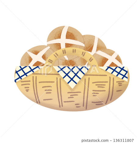 Hot cross buns eaten at Easter Hot cross buns eaten at Easter 136311807