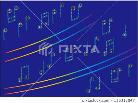 多彩的筆記的插圖 多彩的筆記的插圖 136312847