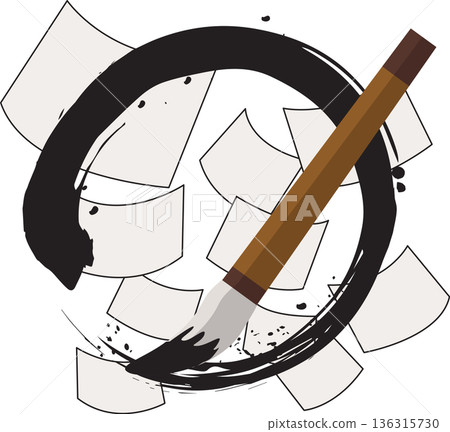 Calligraphy paper Calligraphy paper 136315730