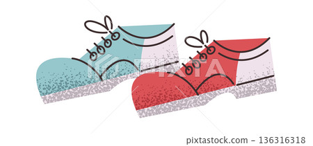 Pair of bowler shoes sticker 136316318