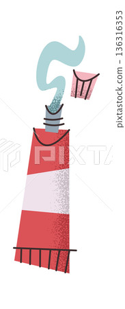 Toothpaste dental care sticker design Toothpaste dental care sticker design 136316353