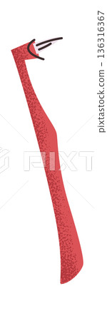 Single-tuft dental brush sticker design Single-tuft dental brush sticker design 136316367