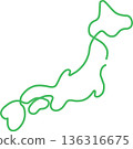 日本地圖 136316675