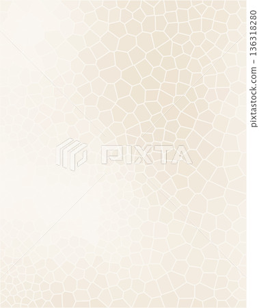 Soft Organic Voronoi Background Vector in Warm Beige 4:5 136318280
