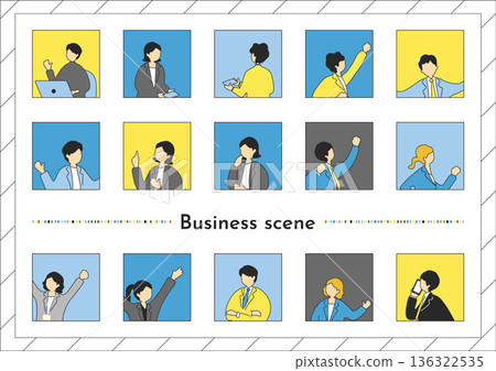 商業場景人物圖示集合 136322535