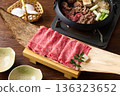 用於壽喜燒的薄切國產和牛肩胛肉 136323652