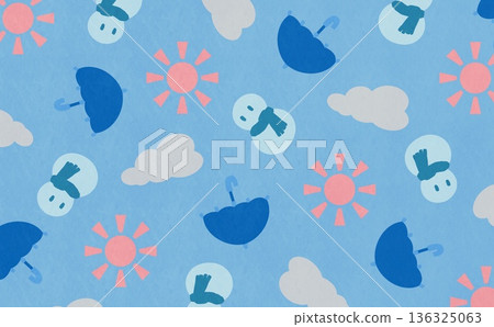 天氣標記圖案（淺藍色） 136325063