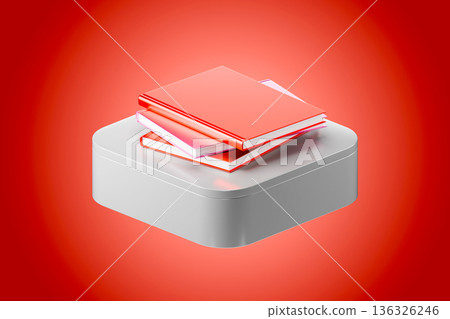 White safe box for corporate banking and financial security 136326246