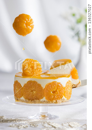 Mandarin orange cake 136327027