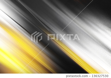 Abstract speed motion background featuring dynamic diagonal streaks of yellow light and brushed silver metal textures Abstract speed motion background featuring dynamic diagonal streaks of yellow light and brushed silver metal textures 136327530