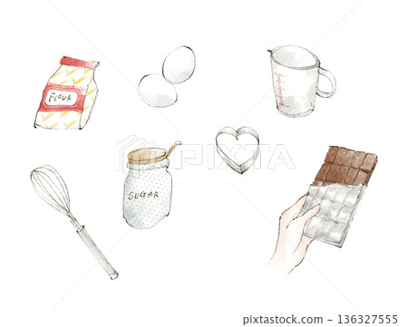 情人節烘焙插圖 情人節烘焙插圖 136327555