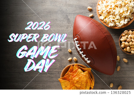 Fans enjoy snacks and football on Super Bowl Game Day Fans enjoy snacks and football on Super Bowl Game Day 136328025