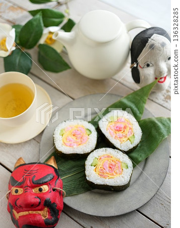 Setsubun Ehomaki Decorative Maki 136328285