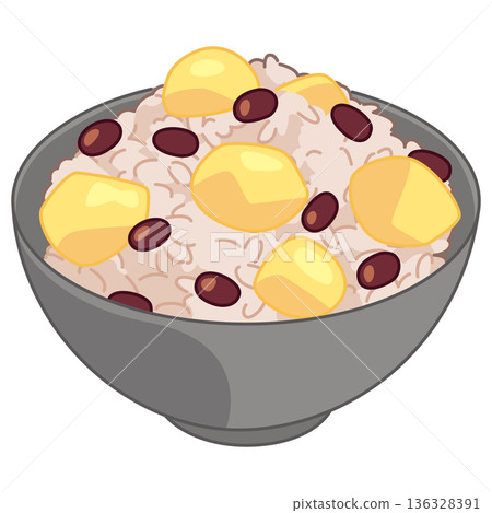 紅豆栗子飯的插圖 136328391