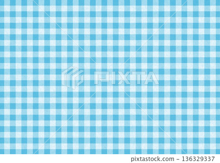 Blue checkered kraft paper 136329337
