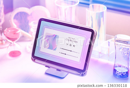 在平板電腦上播放音樂 136330118