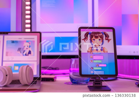 VTuber直播設備和燈光 136330138