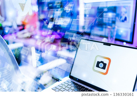 Laptop and camera app Laptop and camera app 136330161