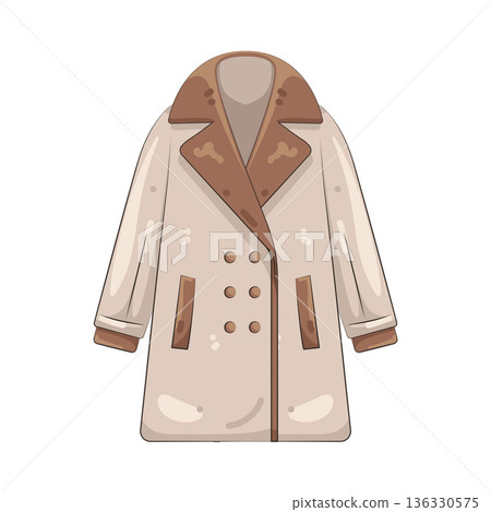 Illustration of coat Illustration of coat 136330575