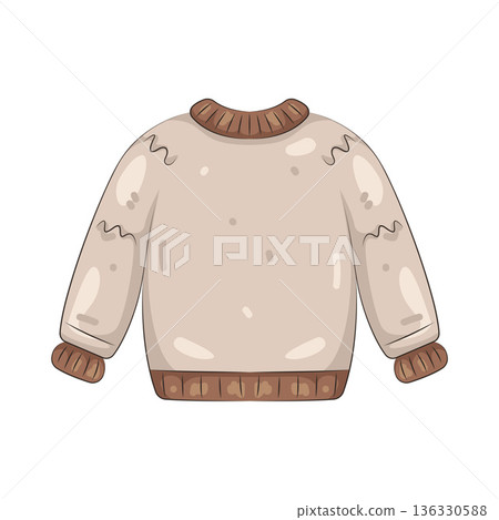 Illustration of sweater Illustration of sweater 136330588