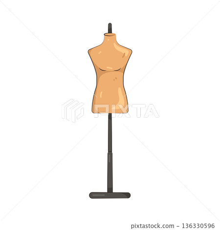 Illustration of mannequin Illustration of mannequin 136330596