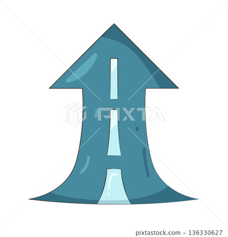 Illustration of road Illustration of road 136330627