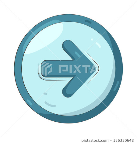 Illustration of right arrow 136330648