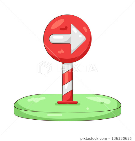 Illustration of road sign 136330655