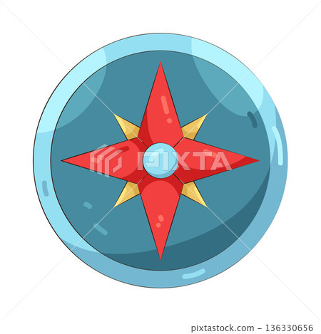 Illustration of compass 136330656