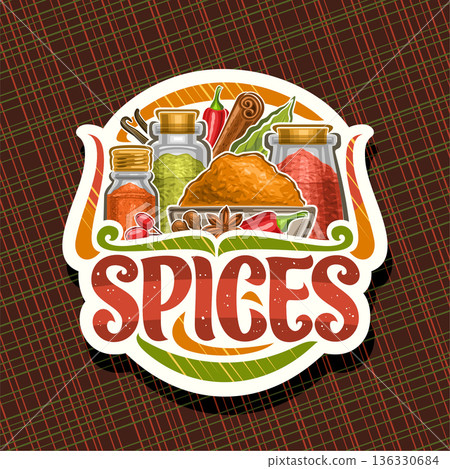 Vector logo for Spices Vector logo for Spices 136330684