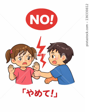孩子告訴別人不要做某件事 136330812