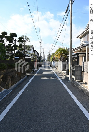 The endless alleys of a Japanese residential area The endless alleys of a Japanese residential area 136330840