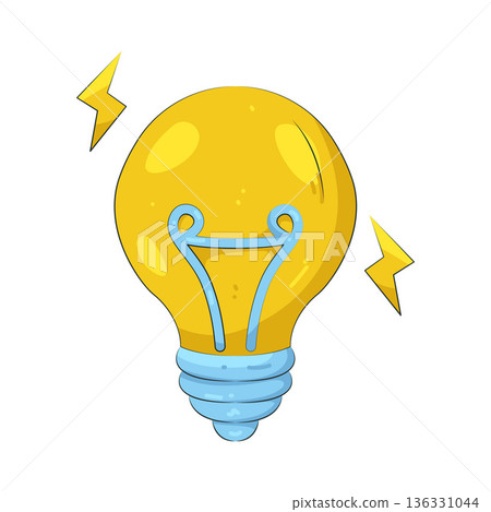 Illustration of light bulb Illustration of light bulb 136331044