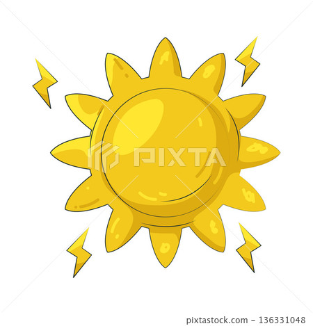 Illustration of sun Illustration of sun 136331048